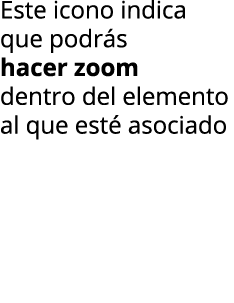 Este icono indica que podr s hacer zoom dentro del elemento al que est  asociado