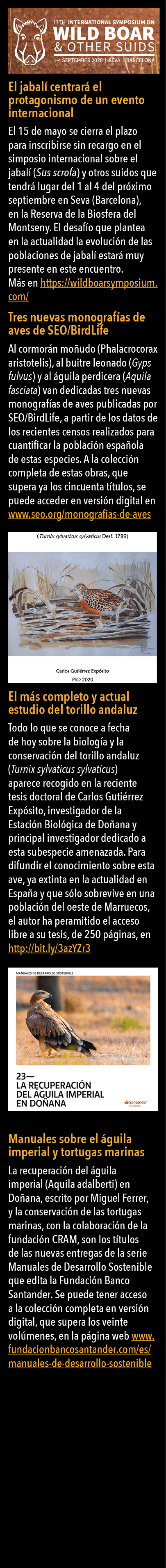   El jabal  centrar  el protagonismo de un evento internacional El 15 de mayo se cierra el plazo para inscribirse sin   
